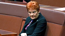 Australská senátorka a v�dkyn� krajn� pravicové strany One Nation (Jeden národ)...