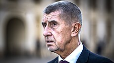 Tisková konference premiéra Andreje Babi�e po setkání s prezidentem Petrem...