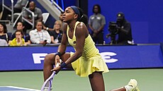 Ameri�anka Coco Gauffová b�hem semifinále US Open.