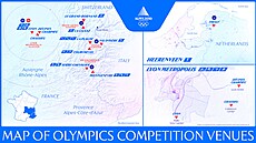 Mapa sportovi�� pro ZOH 2030.