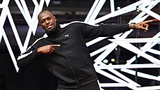 Usain Bolt den p�ed zahájením ultimátního atletického �ampionátu v Budape�ti.