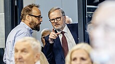 Bývalý premiér Petr Fiala a jeho blízký spolupracovník Franti�ek Cerha na...