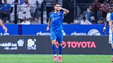Portugalec Ruben Neves slaví vst�elenou branku v dresu Al-Hilalu.