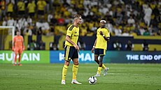 Cristiano Ronaldo b�hem víkendového utkání Al-Khaleej - Al Nassr.