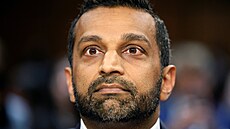 �éf Federálního ú�adu pro vy�et�ování (FBI) Kash Patel vypovídá na sly�ení...