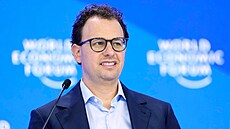 Dario Amodei, �éf a spoluzakladatel spole�nosti Anthropic na ekonomickém fóru v...
