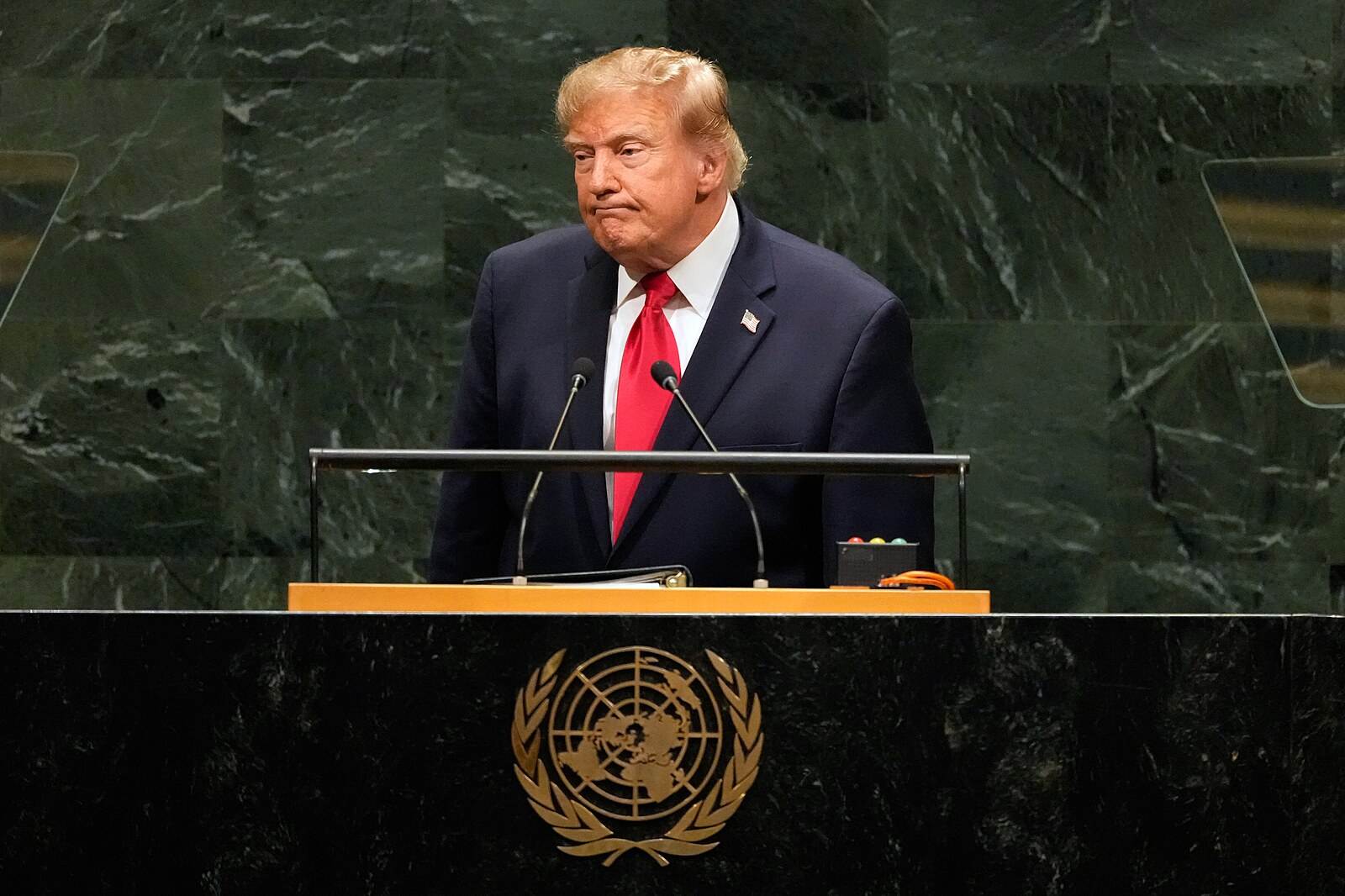 Trump v projevu v OSN mluvil spíše k voličům než ke světu a někdy si protiřečil