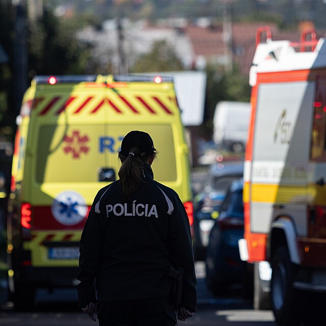 Policist� a z�chran��i zasahuj� u z�kladn� �koly ve Sta�kov� na severu Slovenska po �toku ��ka osm� t��dy. Zran�na byla spolu�a�ka a dv� u�itelky, jedna z nich zem�ela. (29. z��� 2026)