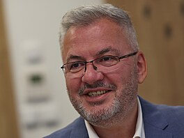 Lídr SPD v Ostravě Peter Harvánek. (24. září 2026)