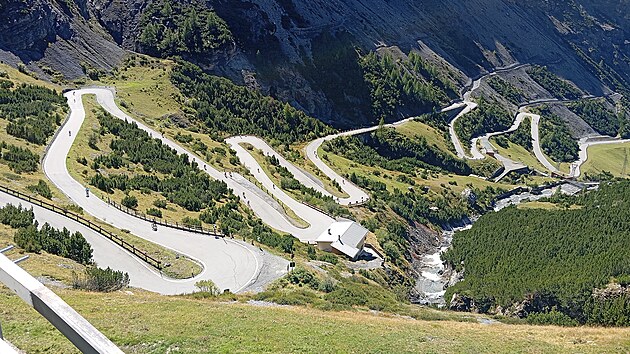 Na kole na pr�smyk Stelvio (Passo dello Stelvio), 19. zá�í 2026