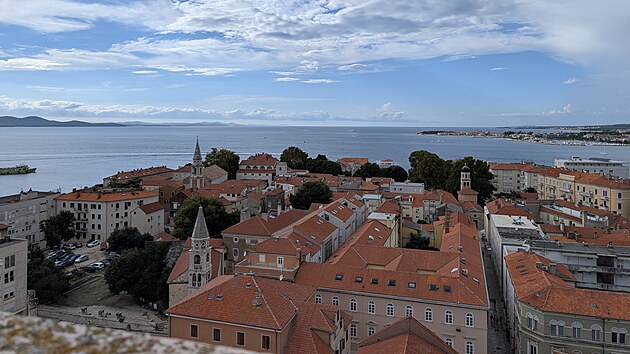 V�hled ze zvonice katedr�ly sv. Anastasie v Zadaru
