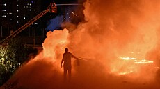 Ho�ící obchodní centrum v Záporo�í (22. zá�í 2026)