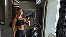 Ester Ledecká zve�ejnila fotografie z posilovny.