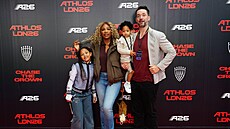 Serena Williamsová, její man�el Alexis Ohanian a dcery Olympia a Adira b�hem...