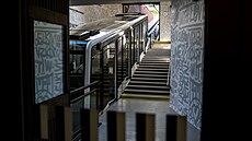 Nov&aacute; lanovka na Petř&iacute;n design&eacute;rky Anny Mare&scaron;ov&eacute;. Pohled ze spodn&iacute; stanice...