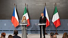 P�edseda vlády Andrej Babi� se v Praze setkal s italskou premiérkou Giorgiou...