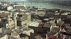Pohled z Bratislavského hradu, rok 1956