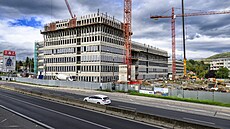 Výstavba justi�ního paláce v Ústí nad Labem. (zá�í 2026)