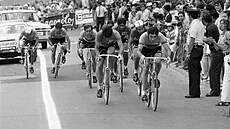 Eddy Merckx na �ele skupiny favorit� b�hem mistrovství sv�ta v kanadském...