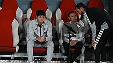 Fotbalisté Chorvatska se radují z gólu Marka Pa�ali�e.