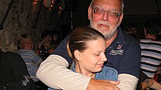 Jan Nedv�d a Pavlínka (k�est CD Pátá, Praha, vinárna U Pavouka, 5. �íjna 2006)