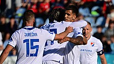 Momentka ze zápasu fotbalového poháru MOL Cupu Kladno - Baník Ostrava