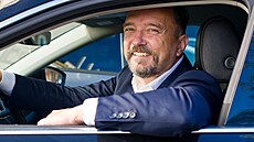 Hynek Brom, lídr strany Motoristé sob� v Plzni. (15. zá�í 2026)