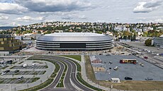 Multifunk�ní T Arena, kterou d�lníci dokon�ují v areálu brn�nského výstavi�t�....