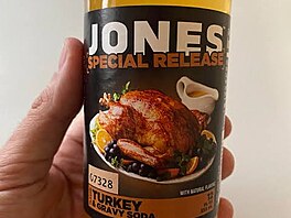 Jones Turkey & Gravy Soda byla limitovaná limonáda s p�íchutí kr�tího masa a...