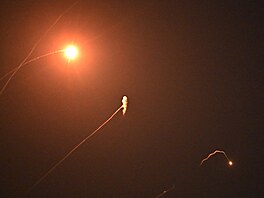 Ukrajinská protivzdu�ná obrana v akci b�hem raketového a dronového útoku na...