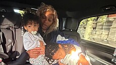 Serena Williamsová s dcerami Olympií a Adirou