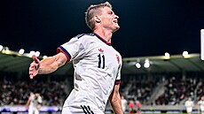 Luká� Ma�ek svým gólem do bulharské sít� rozproudil královehradecký stadion.