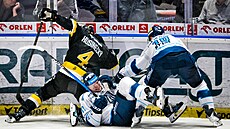 29. 9. 2026. Verva Litvínov - Bílí Tyg�i Liberec, hokejová extraliga. Na led�...
