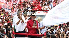 Brazilský prezident Luiz Inácio Lula da Silva b�hem volební kampan� (29. zá�í...
