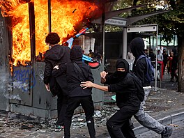 V Belgii vypukly studentské protesty podobné t�m ve Francii. (7. �íjna 2026)