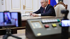 Ruský prezident Vladimir Putin v Kremlu (5. �íjna 2026)