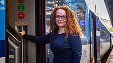Generální �editelka a p�edsedkyn� p�edstavenstva �eských drah Lenka Hamplová