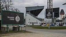 Areál fotbalového stadionu SK Dynamo �eské Bud�jovice.