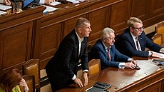 V Poslanecké sn�movn� se konala  mimo�ádná sch�ze p�ed hlasováním o ned�v��e...