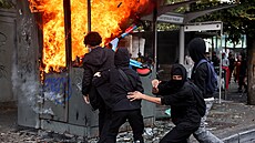 V Belgii vypukly studentské protesty podobné t�m ve Francii. (7. �íjna 2026)