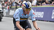 Remco Evenepoel na trati mistrovství sv�ta v kanadském Montrealu.