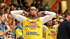 Zápas Národní basketbalové ligy Sluneta Ústí nad Labem - Pumpa Basket Brno....