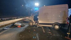 V noci na úterý se na �t�rboholské spojce v Praze stala vá�ná nehoda. (6. �íjna...