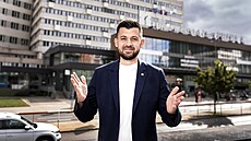 Jan Hu�bauer, pra�ský lídr hnutí ANO. (21. 9. 2026)