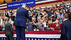 Americký prezident Donald Trump na p�edvolebním shromá�d�ní (3. �íjna 2026)