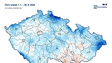 Úhrn srá�ek od prvního ledna do t�icátého zá�í 2026. (2. �íjna 2026)