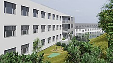 Vizualizace budoucí podoby kliniky psychiatrie v olomoucké fakultní nemocnici...