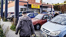 Prodejna Mere v P�íbrami. V Evropské unii jsou pobo�ky zav�ené kv�li sankcím na...