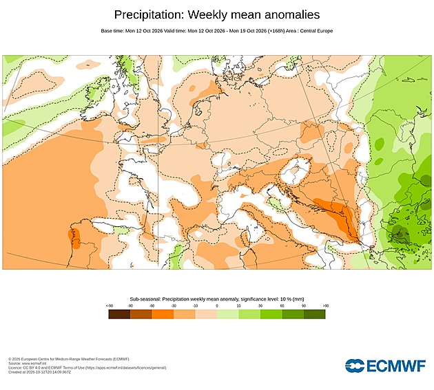 Neprší a pršet ani nebude, ukázali meteorologové mapu srážek na říjen