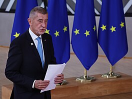 Premiér Andrej Babi� na summitu EU v Bruselu. (16. �íjna 2026)